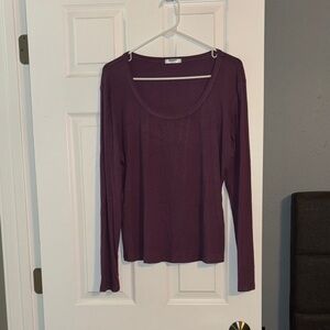 Women's Purple Long Sleeve Top - xxl